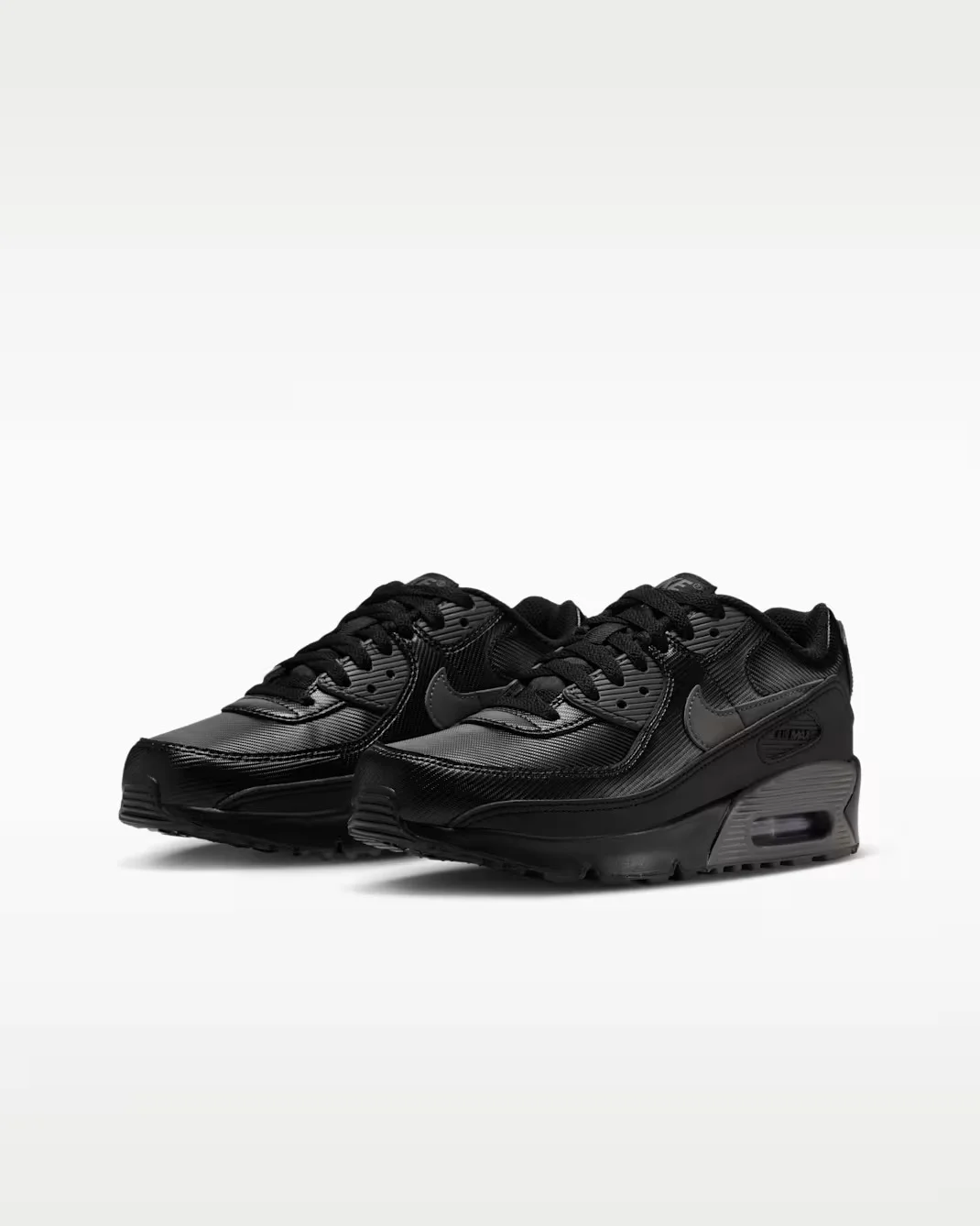 Кроссовки подростковые Nike Air Max 90 SE, черный — фото 4