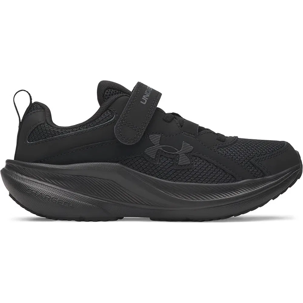 Детские кроссовки Charged+ Asserve 11 AC для бега Under Armour, Black/Black/Black — фото 2