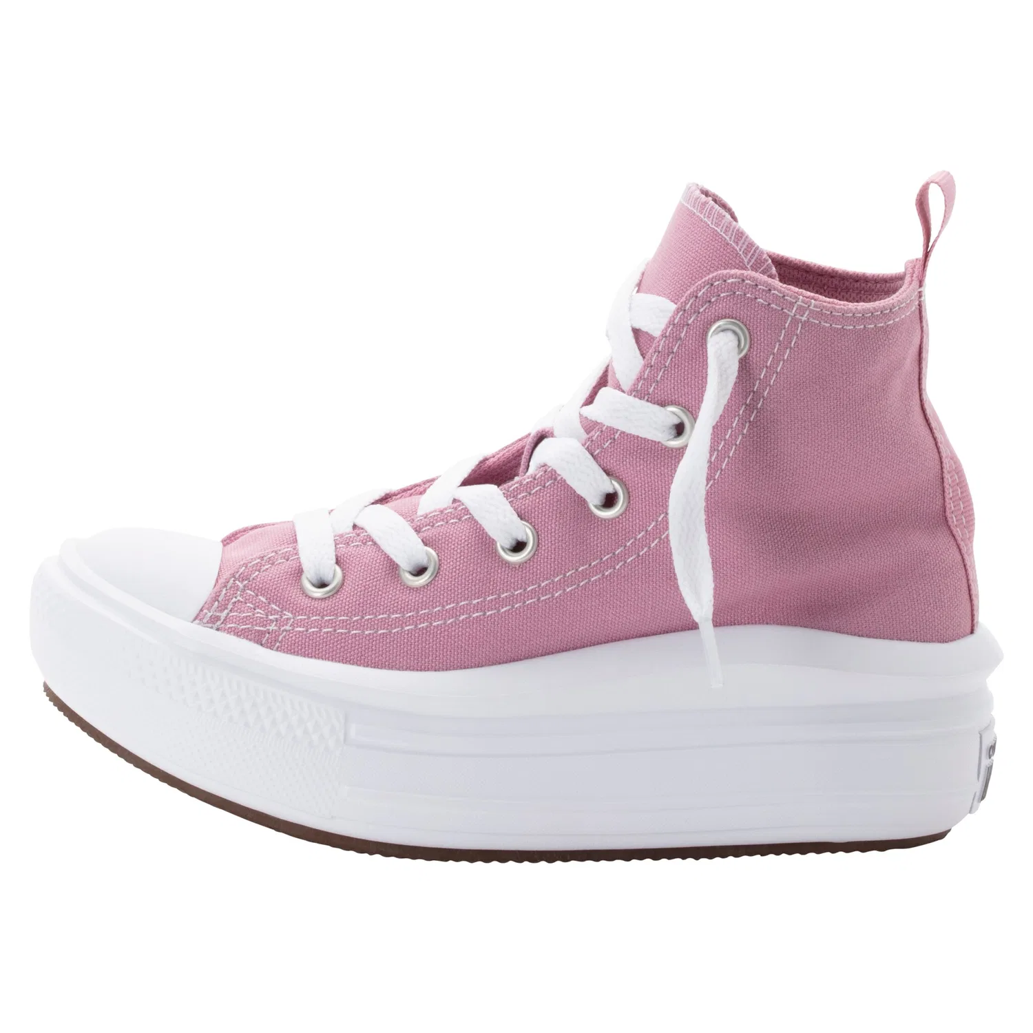 Детские кроссовки на платформе Converse, Cliffside Rose/White/Black — фото 2