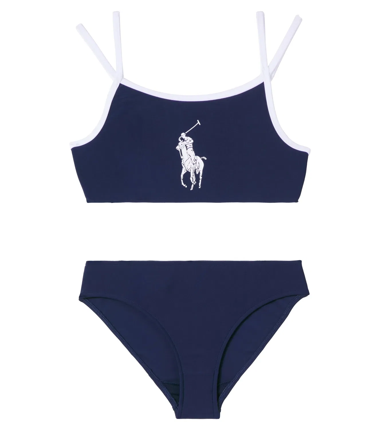 Раздельный купальник с логотипом, комплект из 2 предметов, Polo Ralph Lauren Kids, синий