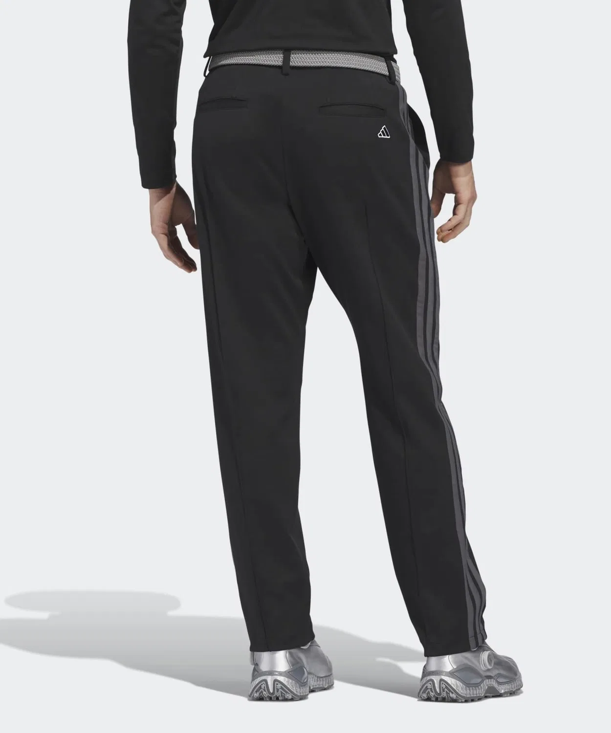 Мужские спортивные брюки с лампасами, 9/8 длины, Adidas, Black — фото 2