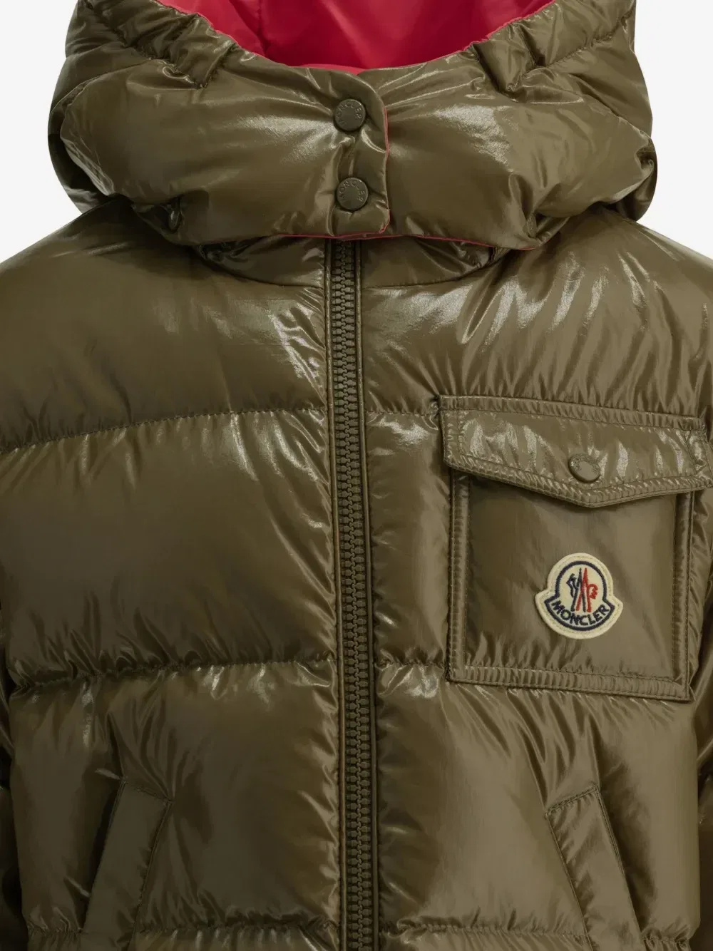Стеганая куртка New Andro с капюшоном Moncler Enfant, зеленый — фото 4