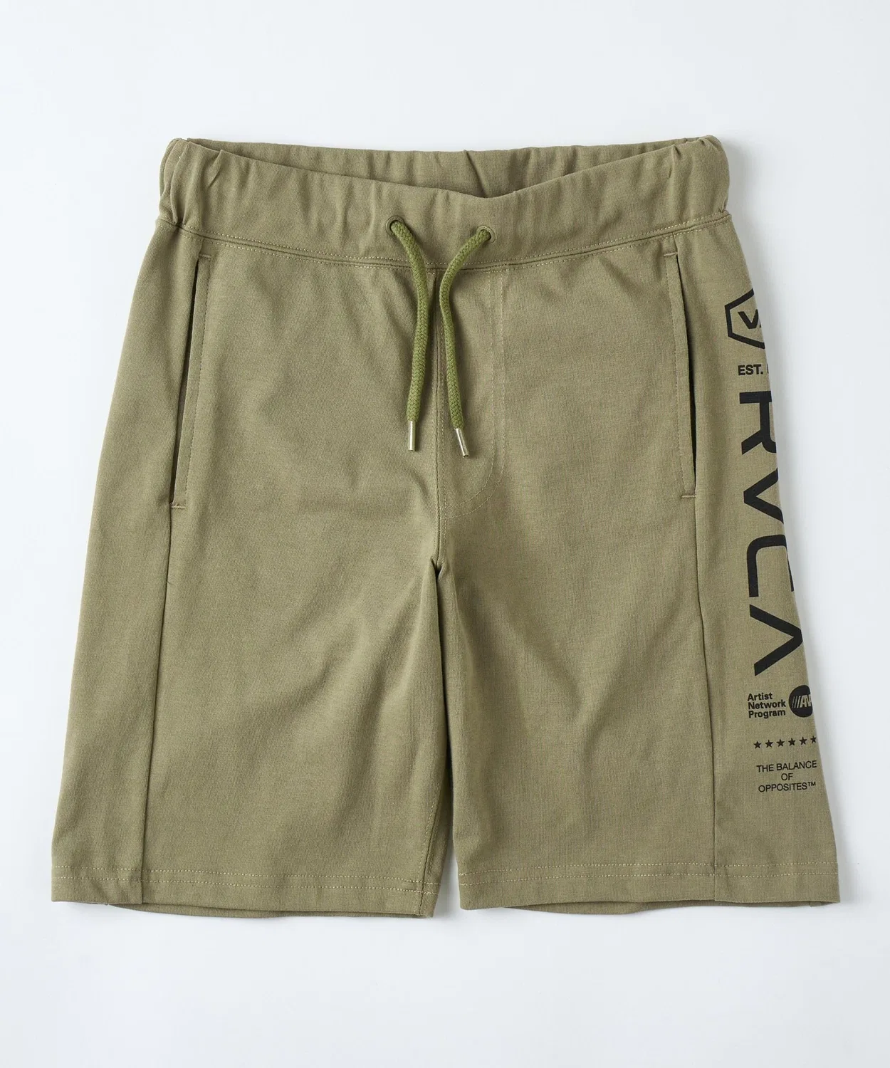 Детские шорты с принтом PEX 2JAM KIDS RVCA, Green