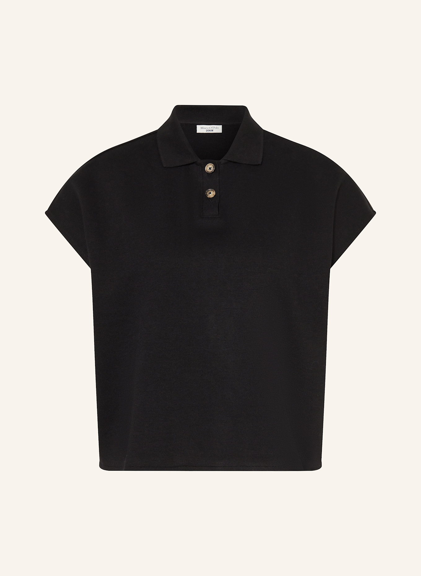 

Рубашка поло из пике Marc O'Polo Denim, черный