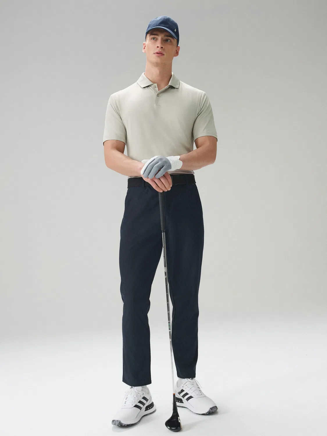 Поло для гольфа Active Golf Mesh Training Next, нейтральный камень — фото 3