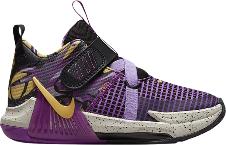Кроссовки Nike LeBron Witness 7 SE PS 'Lakers Graffiti', фиолетовый — фото 2