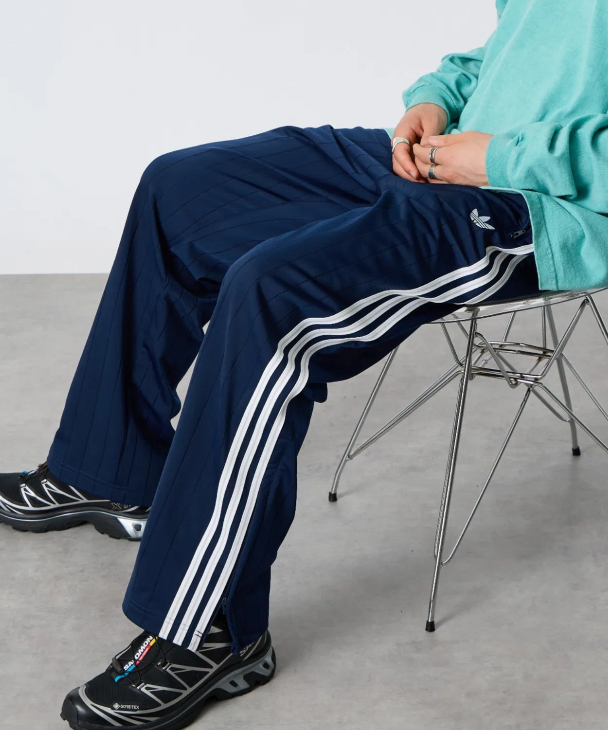 Мужские спортивные брюки с принтом Firebird Adidas Originals, Blue