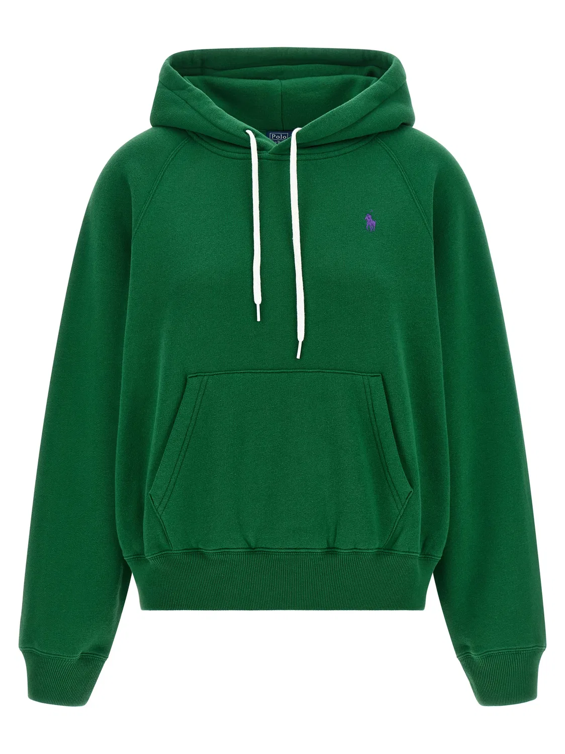 Женское худи с вышитым логотипом Bicolor Cotton Sweatshirt Polo Ralph Lauren, Bicolor