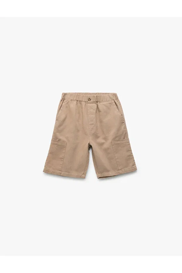 Детские шорты для мальчиков хлопковые с карманами Koton, Brown