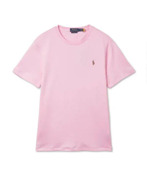 Футболка из мягкого хлопка, Polo Ralph Lauren, розовая