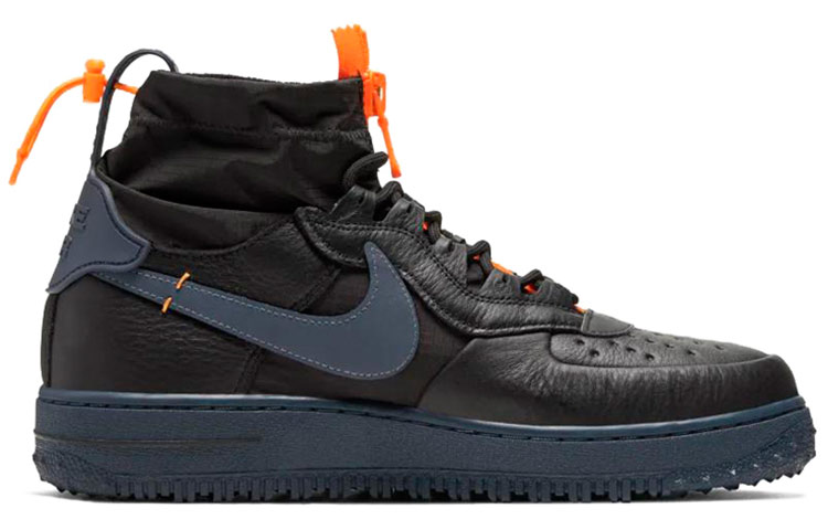 Кроссовки Nike Air Force 1 Winter Gore-Tex, черный/темно-синий — фото 2
