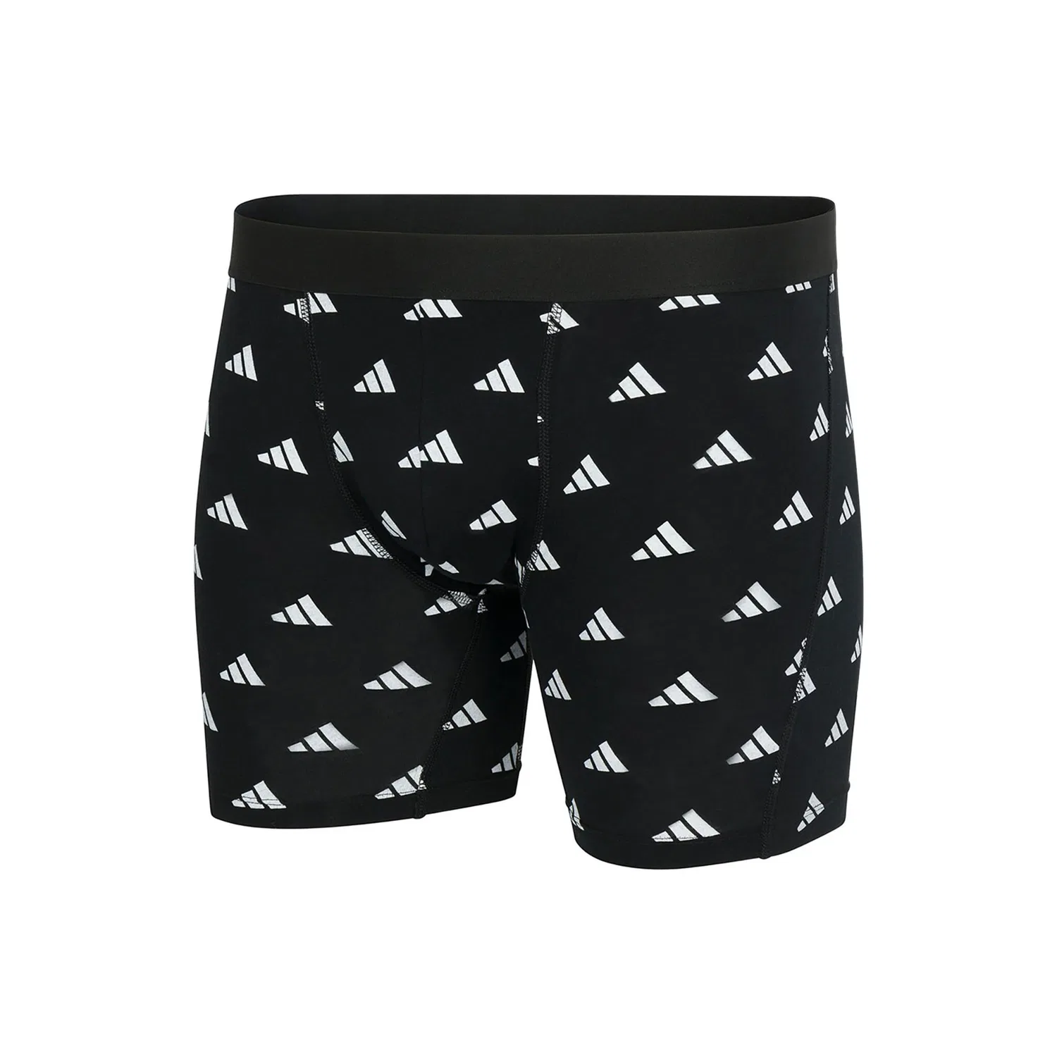 Мужские боксеры из хлопка с эластаном Adidas Originals, Black/White/Blue — фото 3