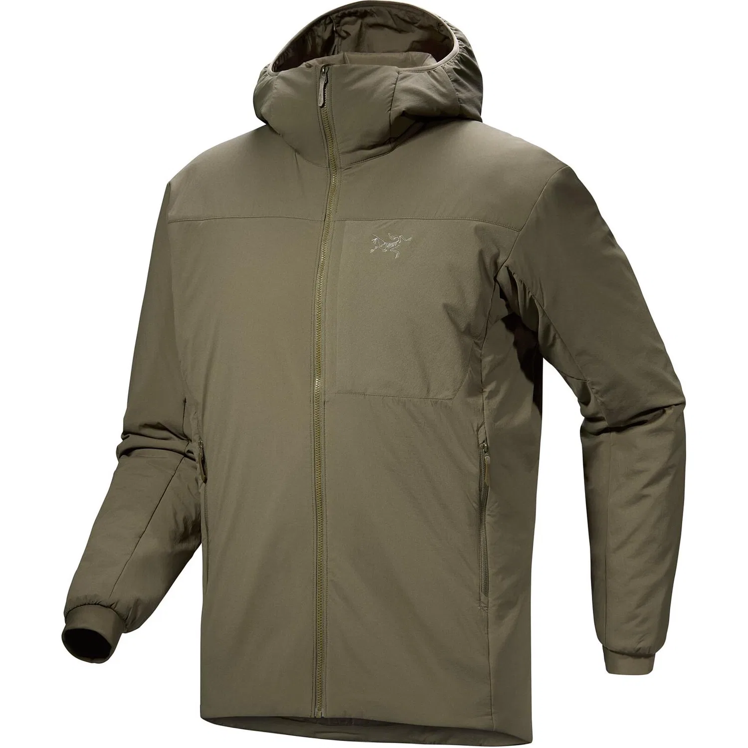 Мужская куртка-пуховик утепленная модель PROTON Puffer Jacket Arcteryx, Jasper Green/Misty Brown/Dark Jade/Mongoose — фото 4
