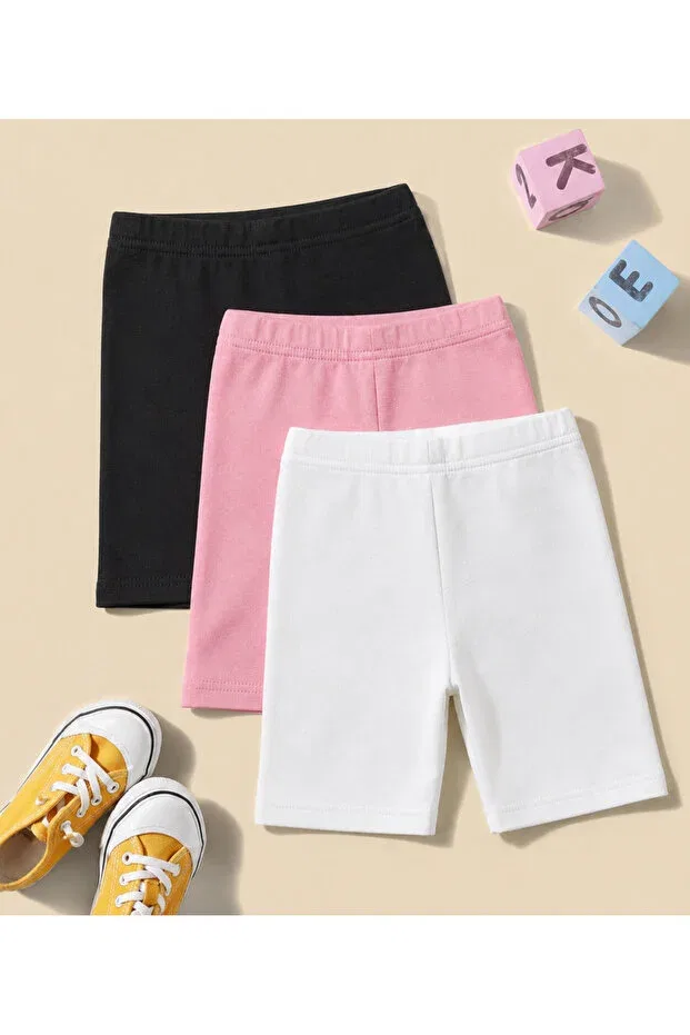 Детские леггинсы для девочек хлопковые Basics Heren, Multicolor — фото 2