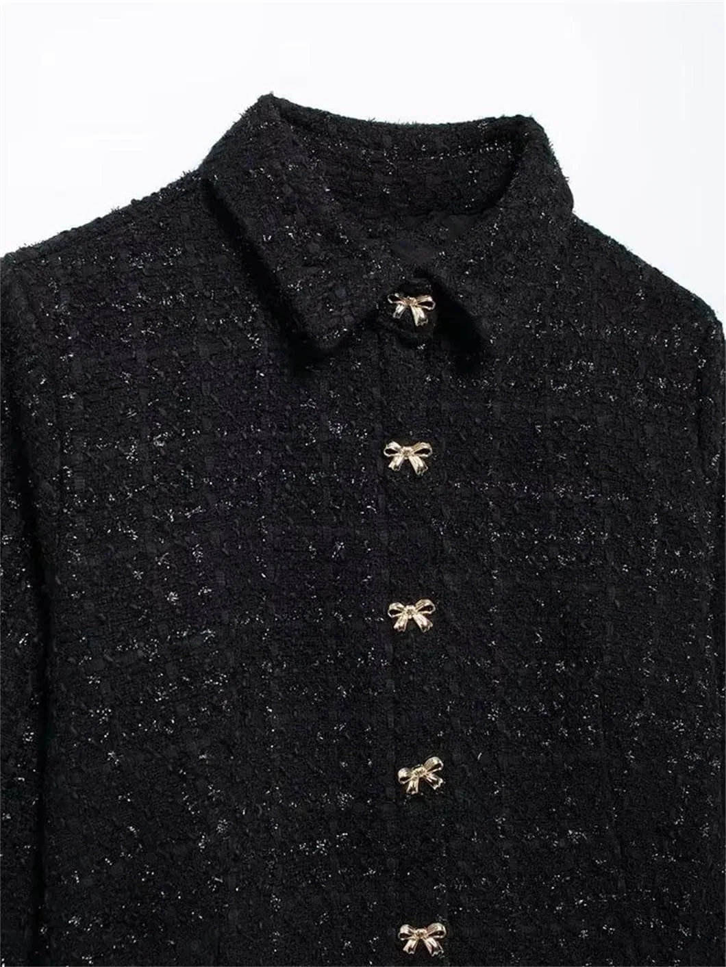 Женское мини-платье А-силуэта с бантом Polyester, Pic Color — фото 3