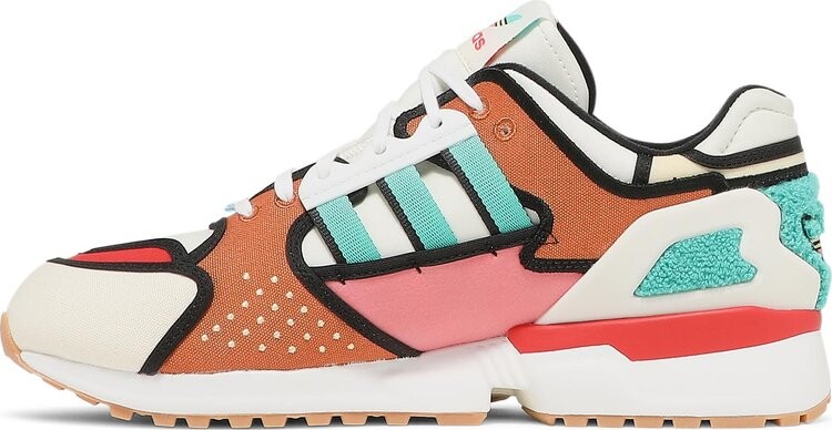 Кроссовки Adidas The Simpsons x ZX 10000 'A-ZX Series - Krusty Burger', загар — фото 4