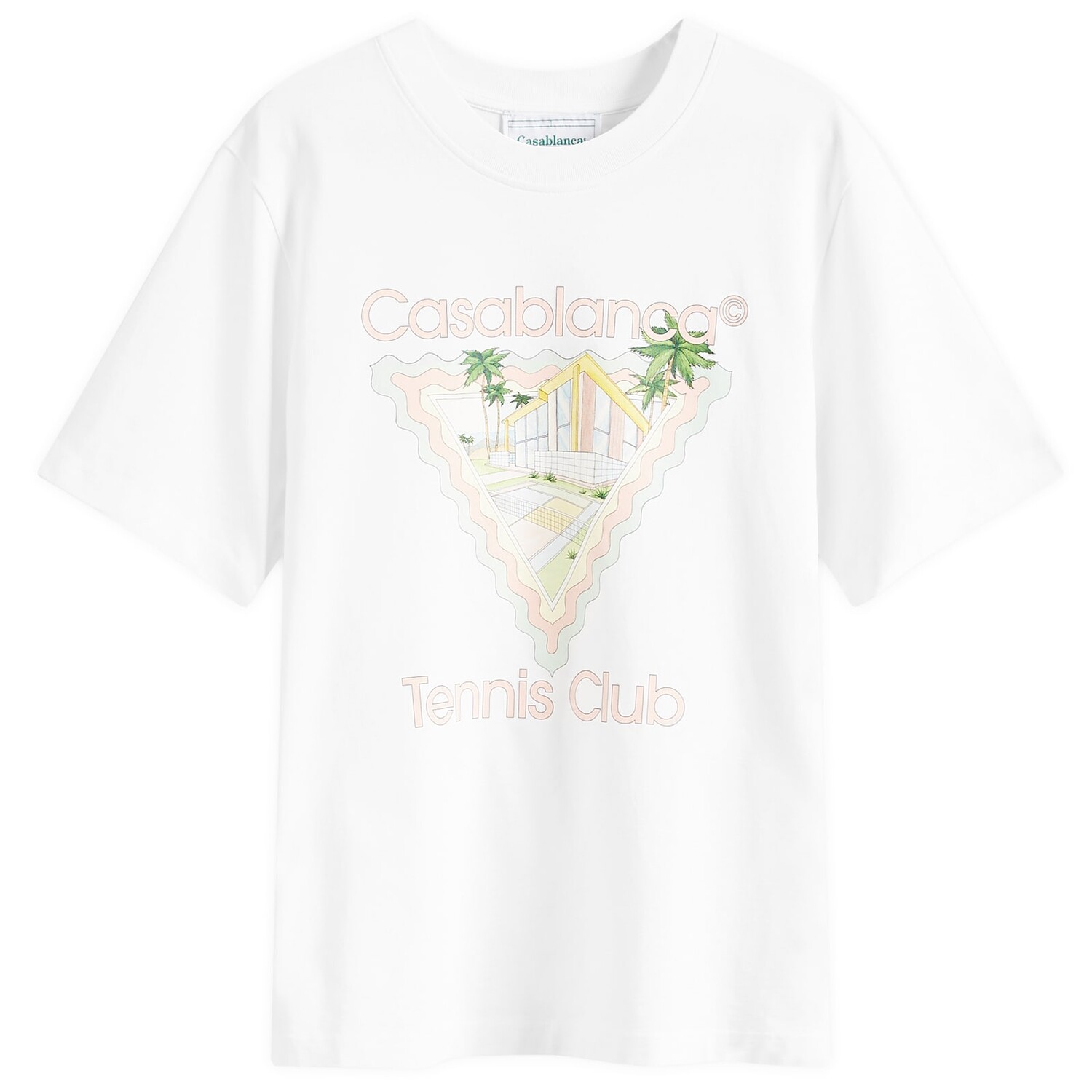 

Футболка Casablanca Tennis Club Icon T-Shirt, белый