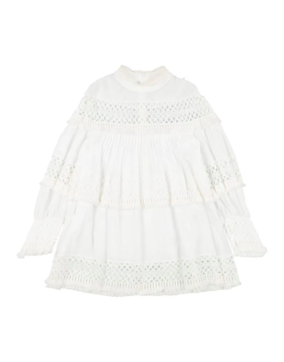 Детское платье для девочек из марли Elisabetta Franchi, белый