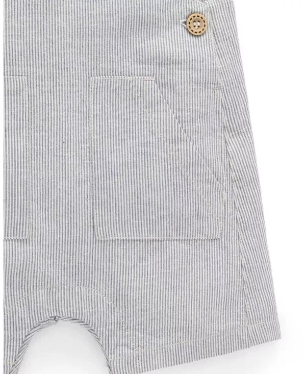 Детский комплект для мальчиков с коротким рукавом Purebaby, Slub Stripe — фото 4