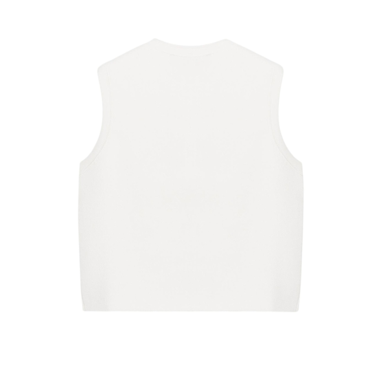 Топ Zara Buttoned Waistcoat, белый — фото 2