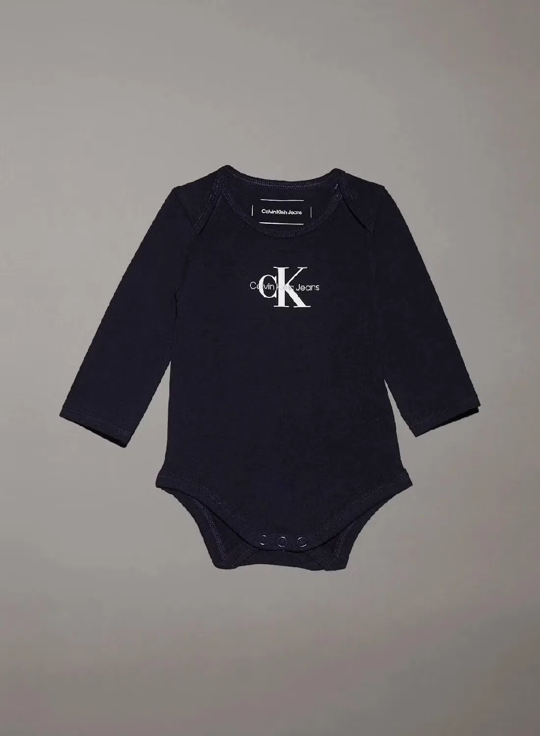 Боди-комбинезон для новорожденных с логотипом Newborn Calvin Klein Jeans, темно-синий