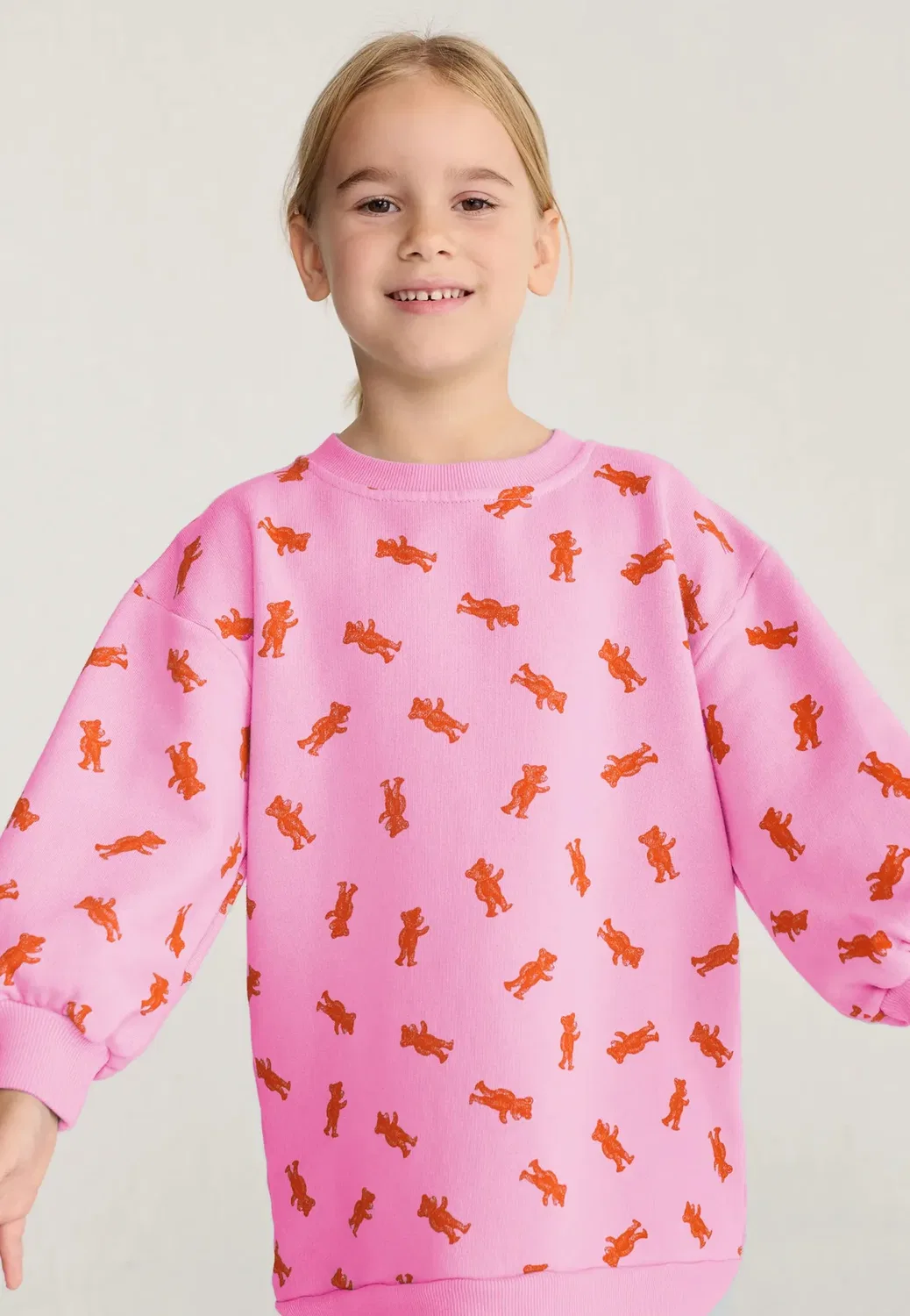 Мягкое лапчатое чудовище - спортивное платье Bobo Choses, Pink — фото 3
