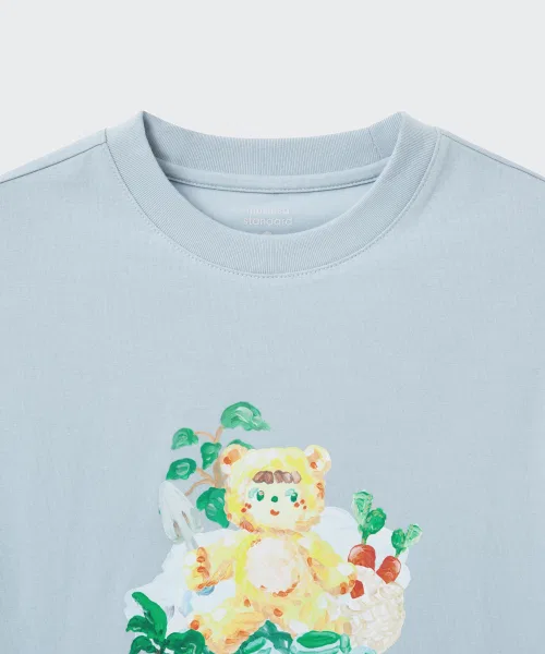 Детский комплект футболок с коротким рукавом с принтом Slocoaster Collab MUSINSA STANDARD KIDS, Other — фото 4