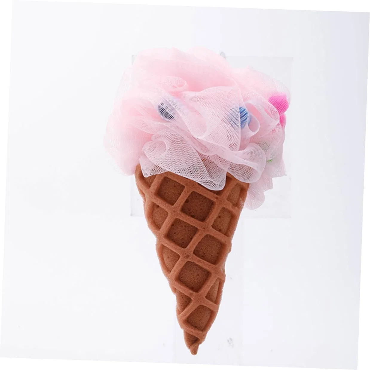Спонж для ванны Ice Cream, BUGUUYO, 39 г, Розовый — фото 4