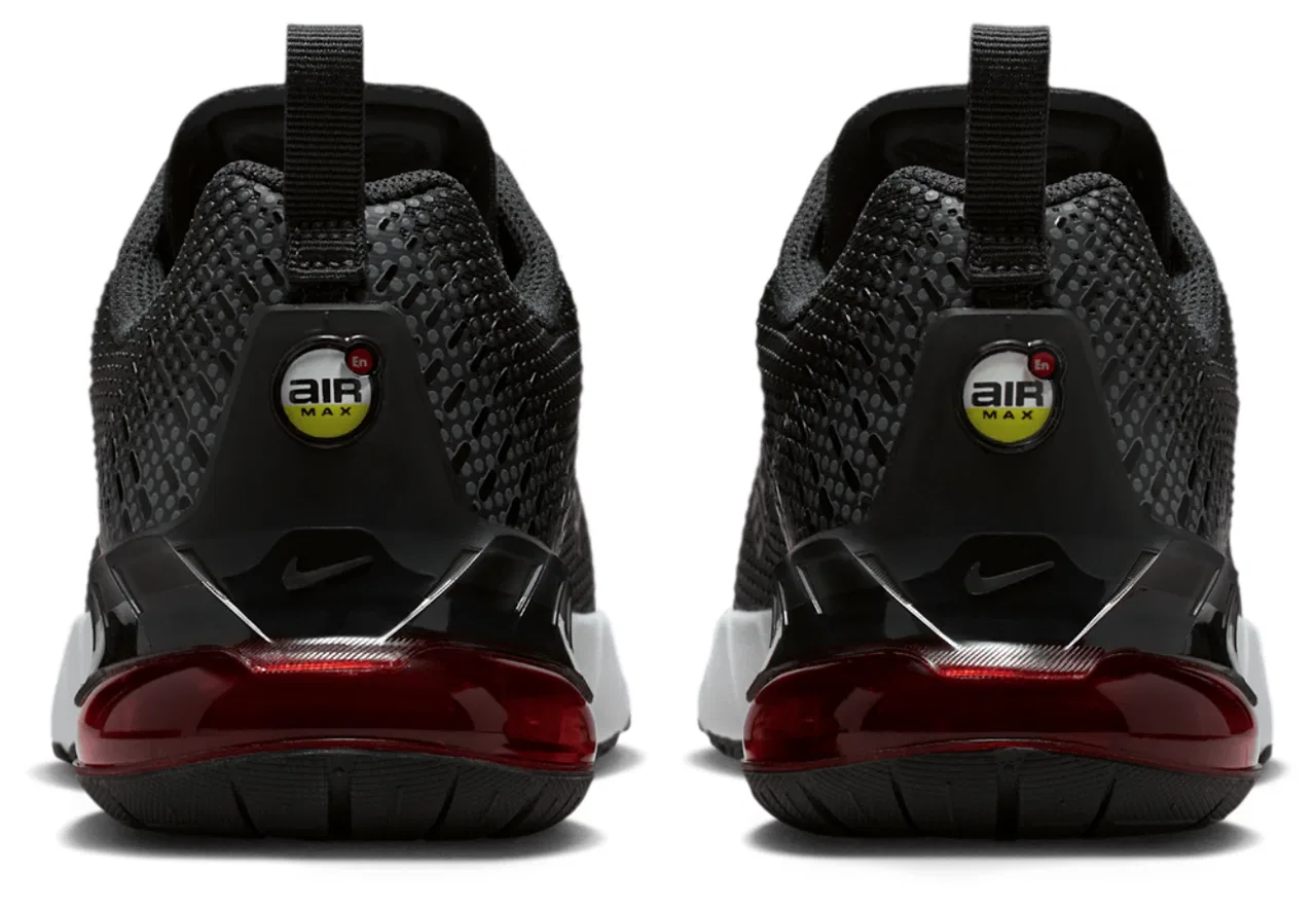 Детские кроссовки для мальчиков с воздушной подушкой Air Max Phoenix Nike, Anthracite Black University Red — фото 3