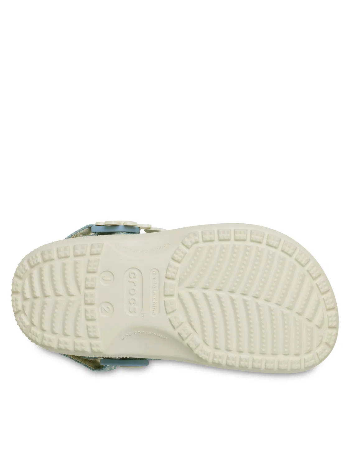 Шлепанцы для мальчика Clsc Dnm Flwr Adj BackstrapCgK Crocs, серый — фото 4