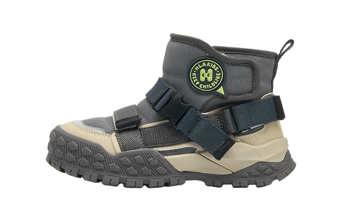 Детские ботинки из синтетической кожи High Top HLA, Khaki