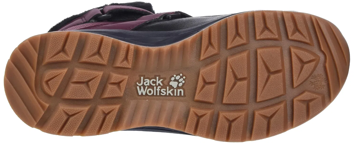 Детские зимние ботинки для мальчиков Polar Wolf Texapore Mid Vc K Jack Wolfskin, Boysenberry — фото 2