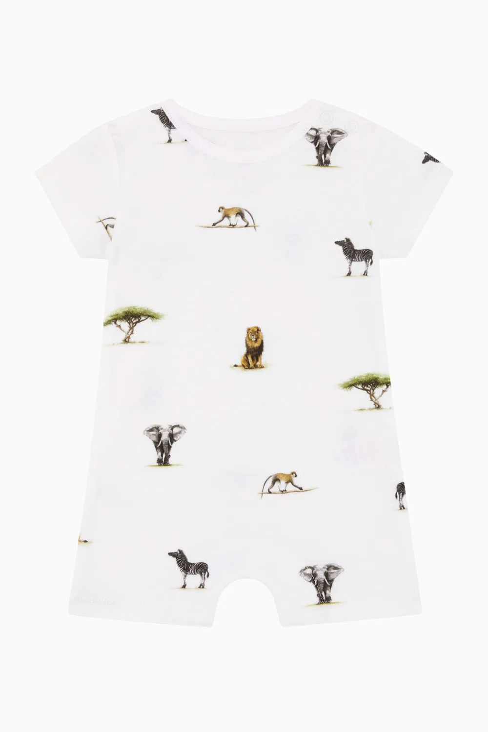 Боди-комбинезон с принтом Safari Summer Romper Rosa & Blue