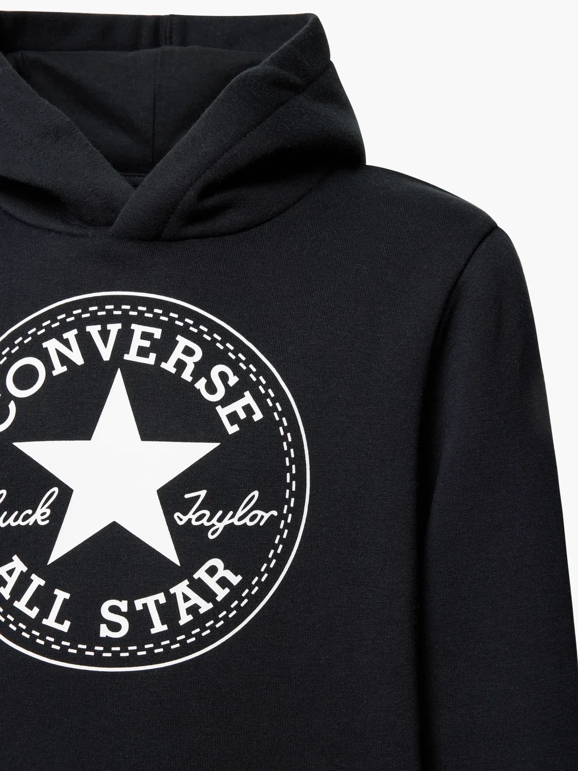 Детское худи унисекс с капюшоном Converse, черный — фото 3