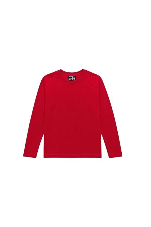 Детская футболка с длинным рукавом хлопковая Cloise, Red — фото 4