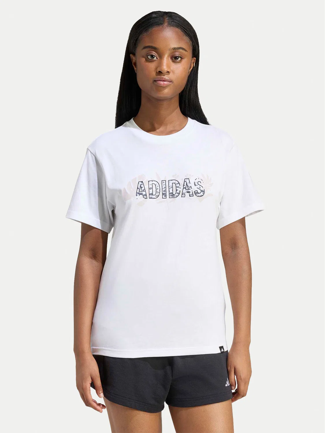 Женская футболка стандартного кроя Animal Graphic Adidas, белый