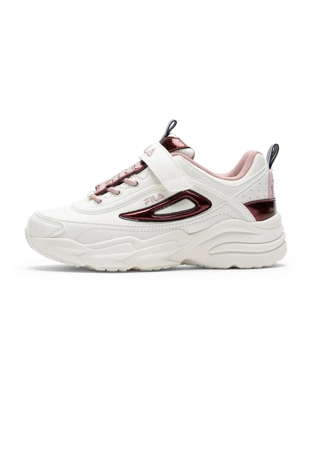 Детские кроссовки для девочек с клампи-дизайном FILA SKYE FL, Fila, Цвет Weiss / Rosa