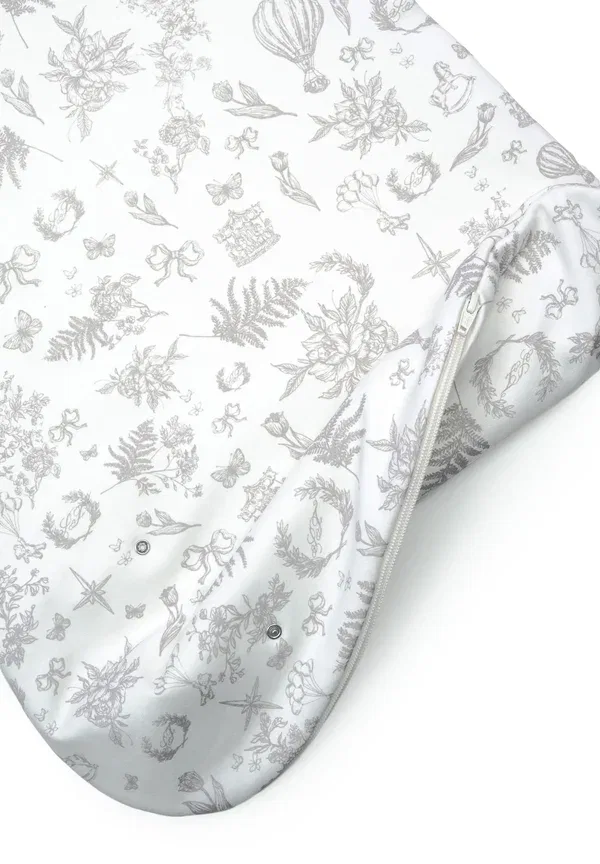 Спальный мешок хлопковый Baby's sleeping bag Stellou & Friends, French Toile Grey, серый — фото 2