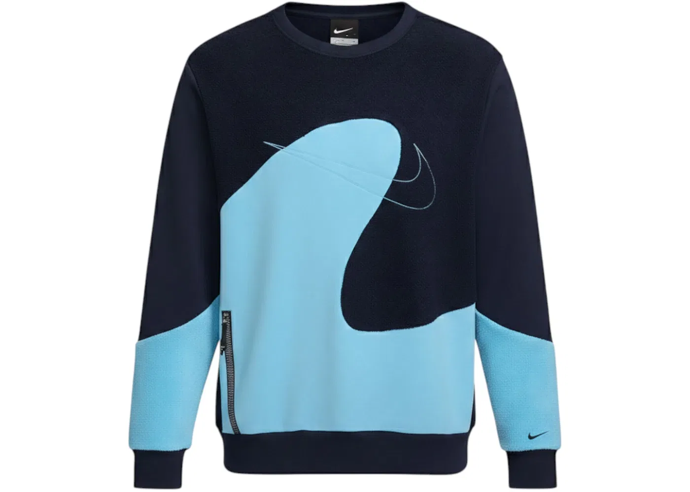 Мужской свитшот с принтом Nike Standard Issue Basketball Crew Giannis Sweatshirt, College Navy/Aquarius Blue