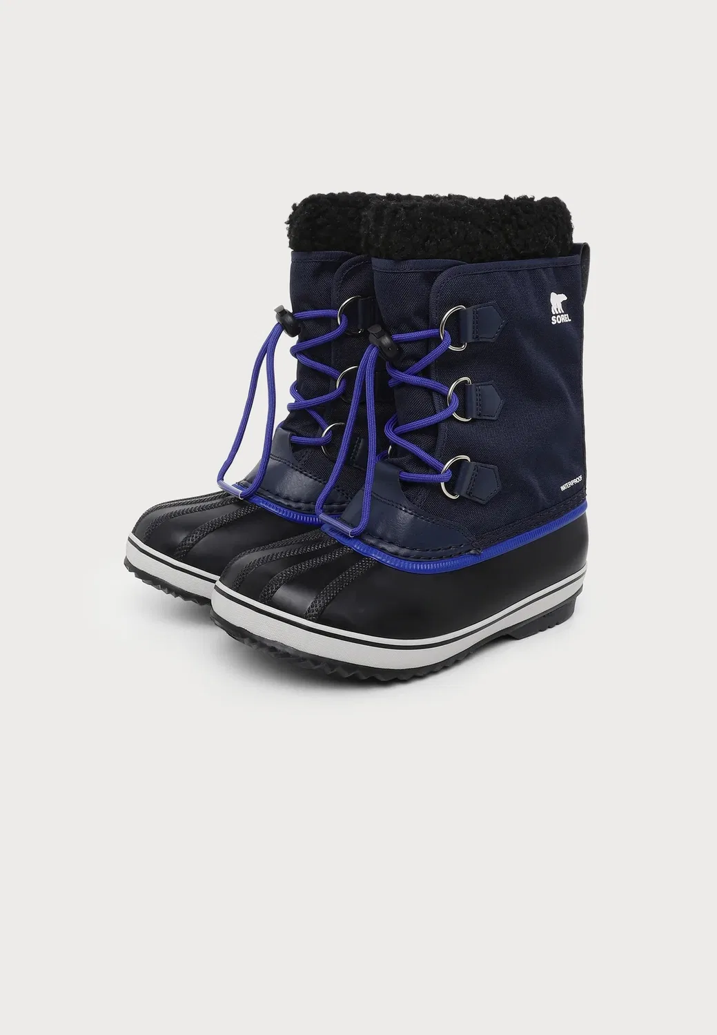 Детские ботинки унисекс на шнуровке для подростков Sorel, Collegiate Navy/Super Blue — фото 2