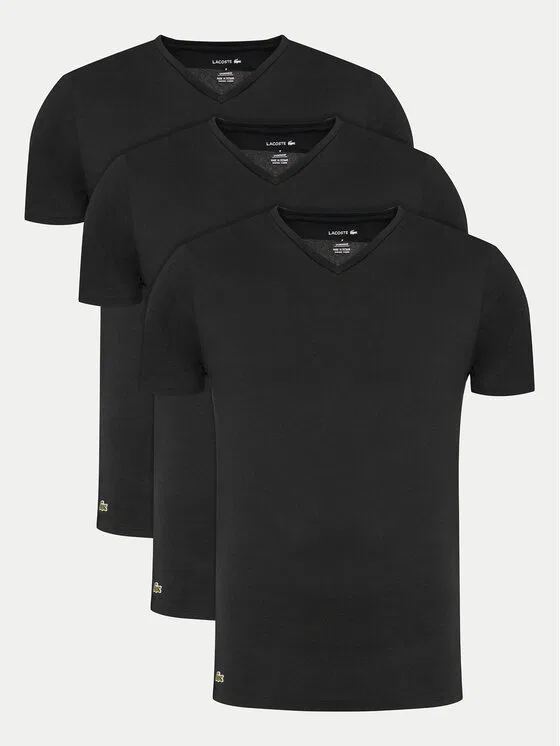 Комплект футболок slim fit Lacoste, черный