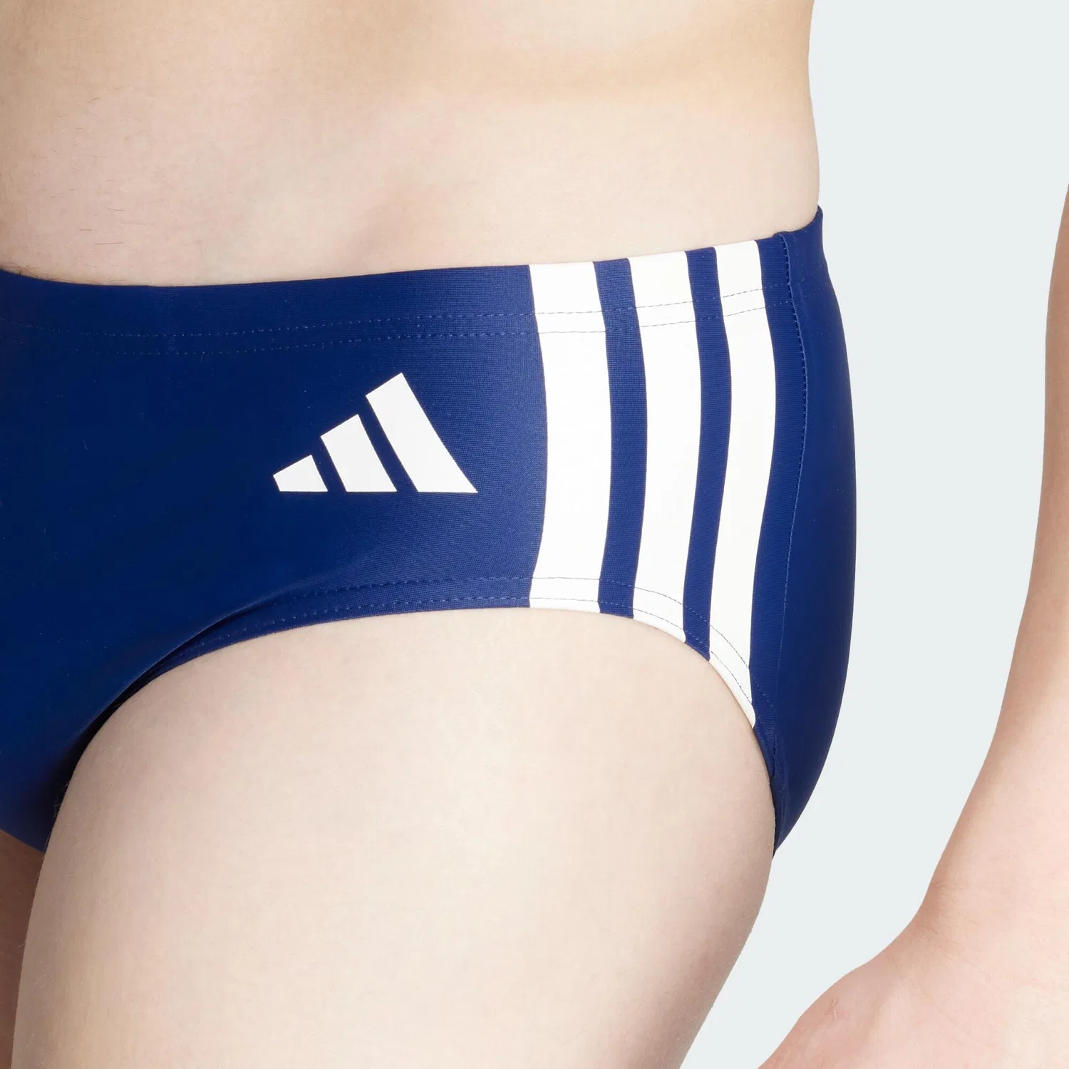 Мужские плавки с длиной до колена 3-Streifen Adidas, Darkblue Weiss — фото 4