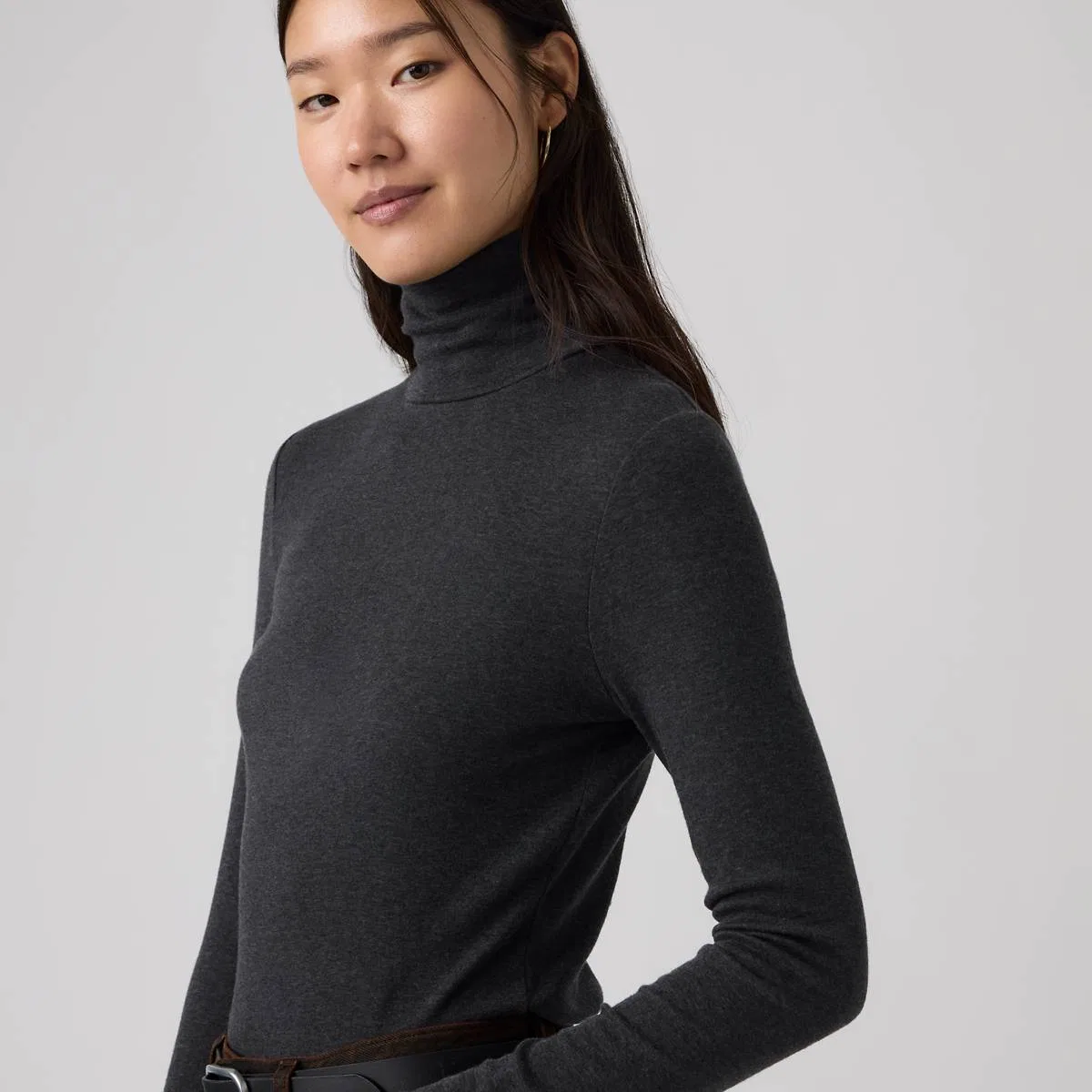 Водолазка с длинными рукавами Mia для многослойного ношения Levi's, Phantom Heather - Black — фото 2