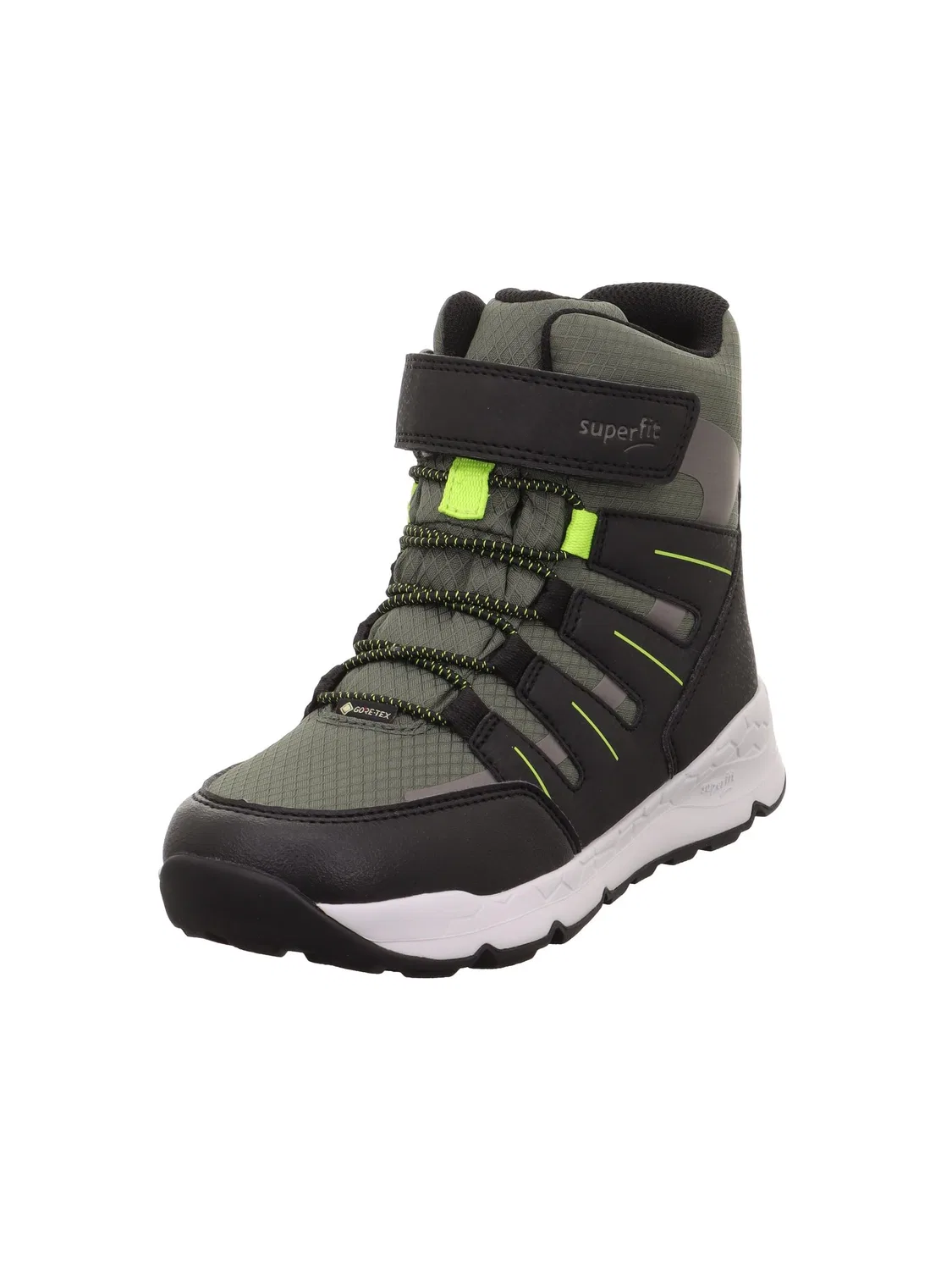 Детские кроссовки для мальчиков утепленные Free Ride Warm Gefütterte Gore-Tex Superfit, Verde Nero 7000