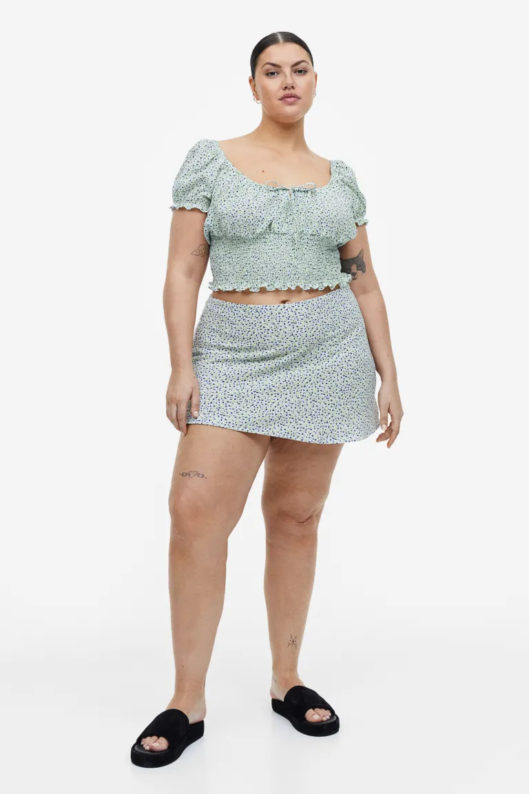 

Set блузка с пышными рукавами H&M, белый