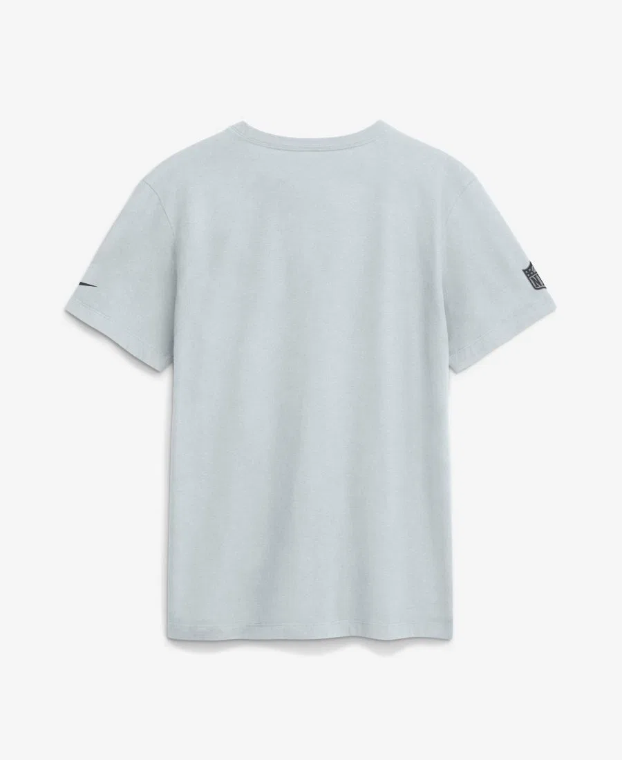 Мужская серая футболка Dri-FIT с символикой команды Dallas Cowboys Nike, Platinum — фото 2