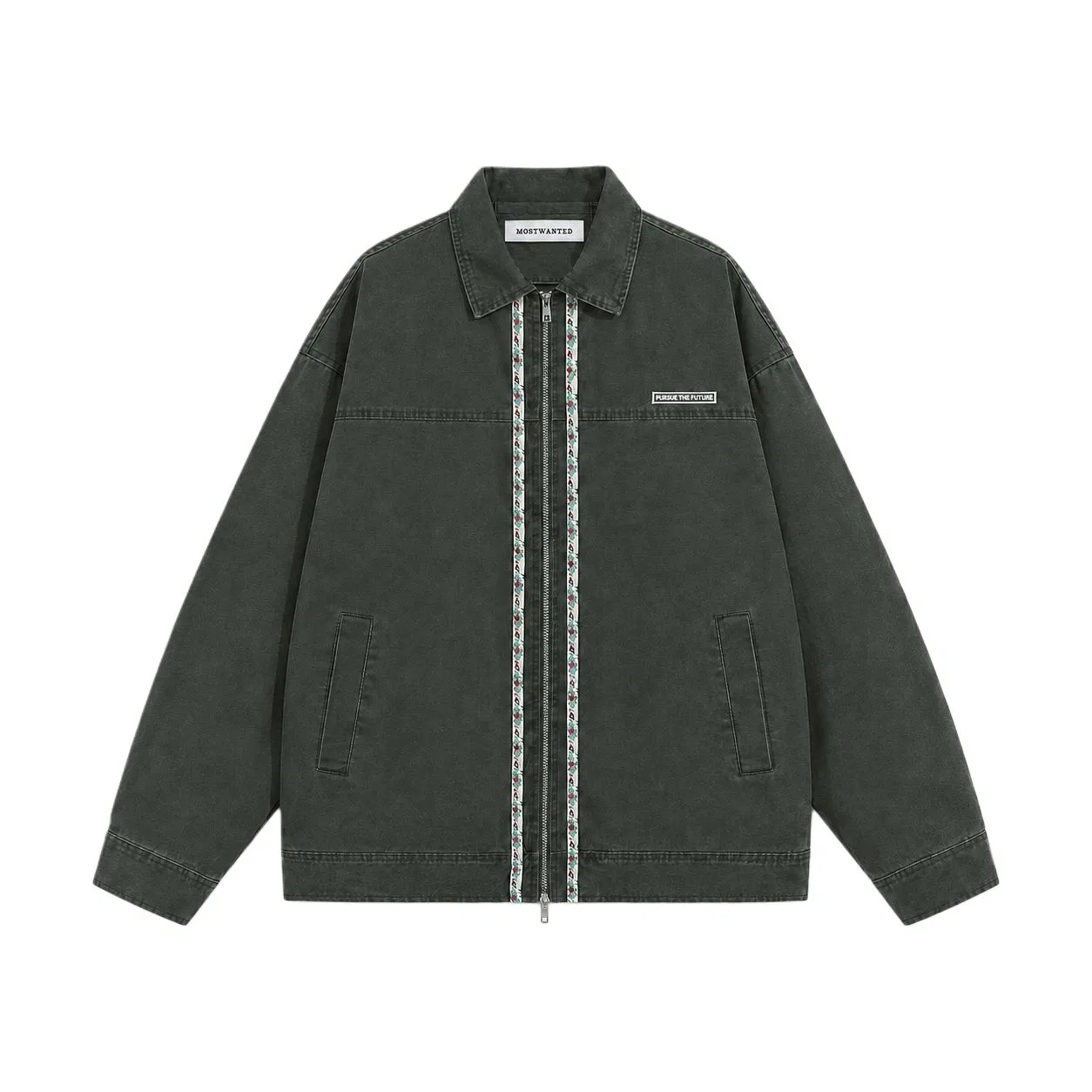 Детское пальто с лацканами MostwantedLab, Army Green