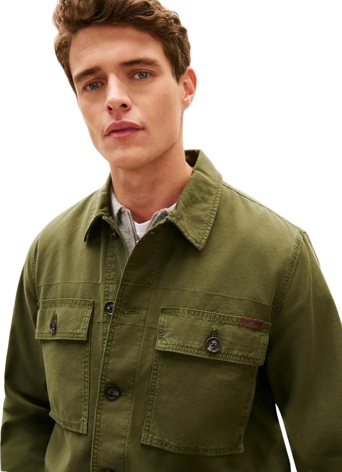 Мужская куртка-рубашка Utility Tommy Hilfiger, Green (Arctic Spruce) — фото 4