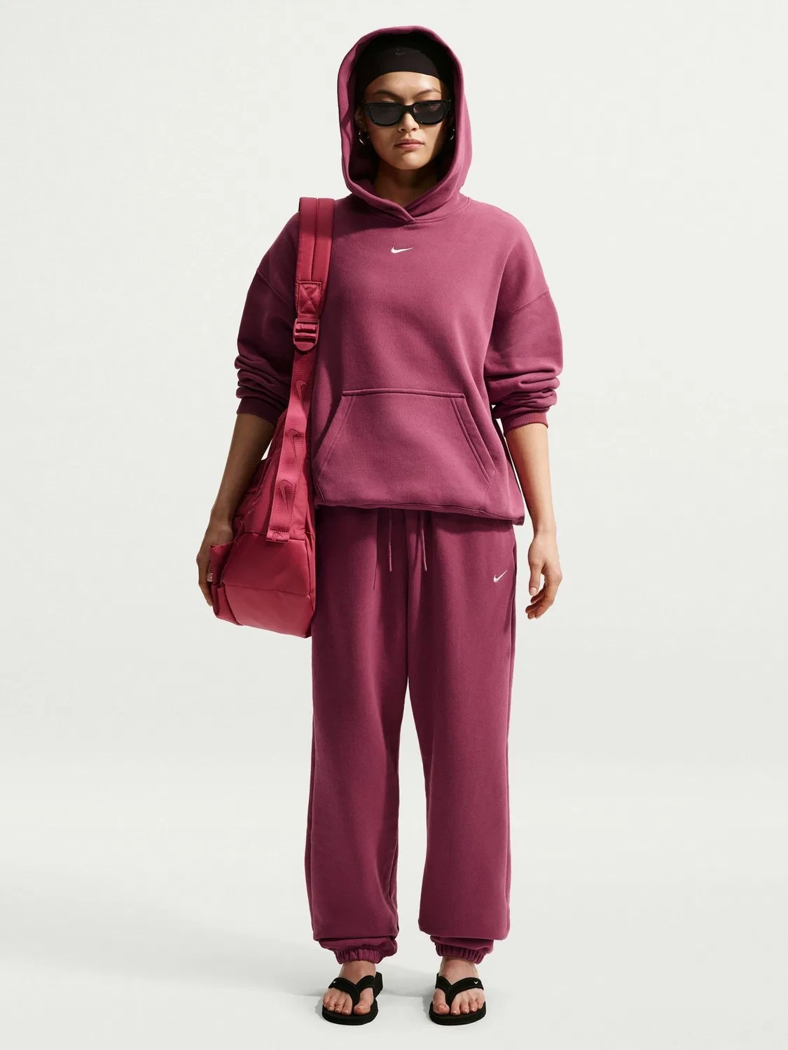 Худи оверсайз Nike, Pink Smoke