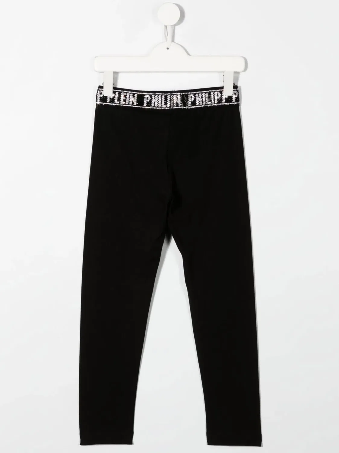 Леггинсы с логотипом на поясе Philipp Plein, черный — фото 3